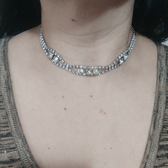 🇨🇦 Vintage 50s Art Deco necklace by Kramer of NY - Picture 10 of 13